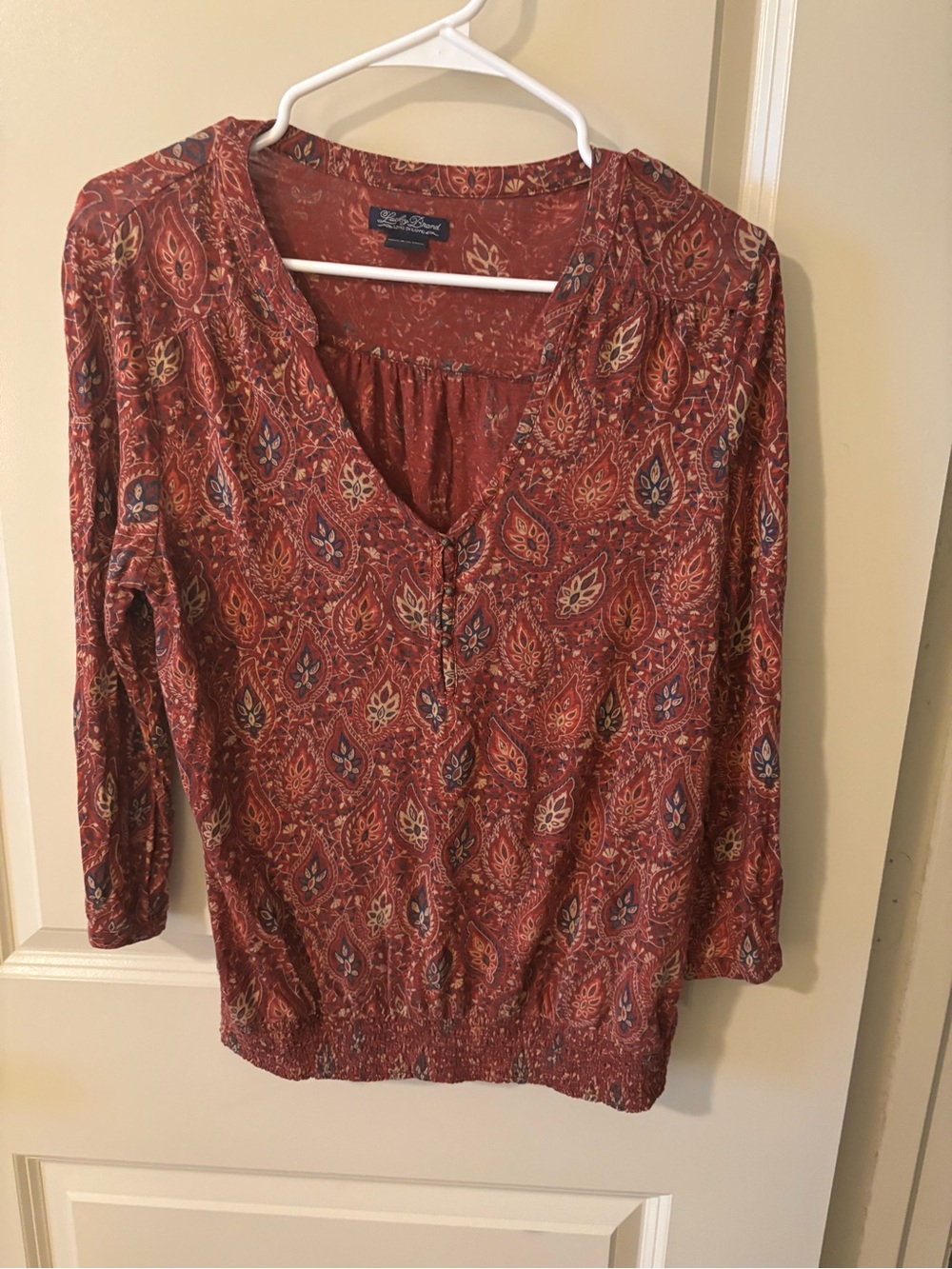 Lucky Brand Boho Women's Peasant Blouse Bundle of Two-Size Medium- Cottagecore